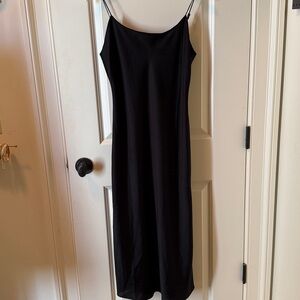 J. Crew Classic Black Slip Dress
